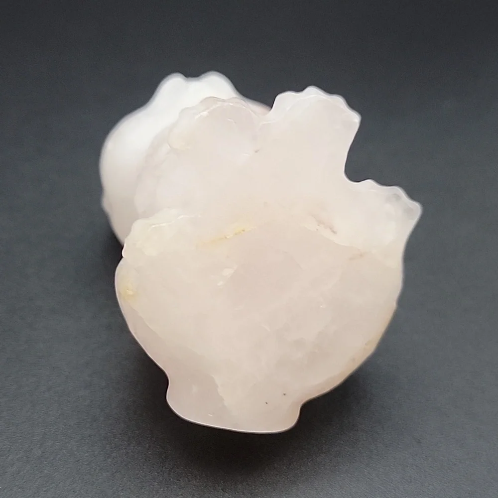 256g White Quartz Natural Gemstone Cat Kitten Feline Figurine 3